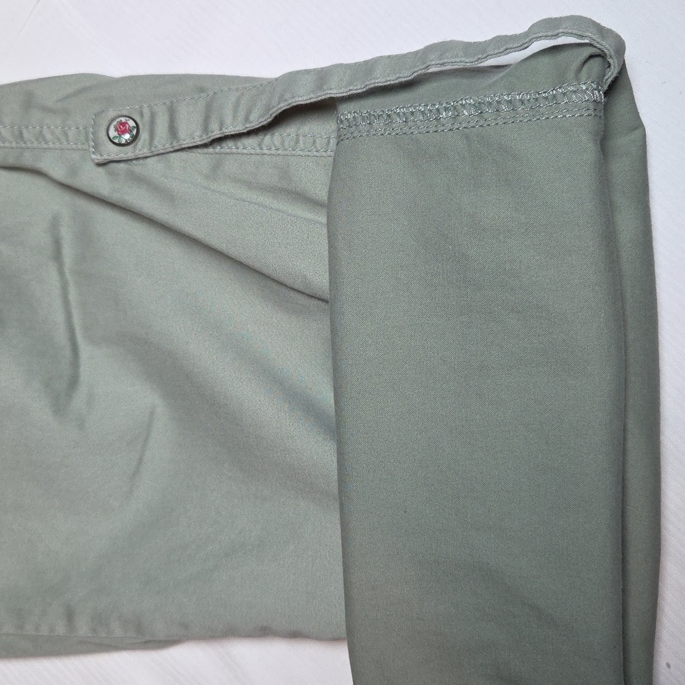 Y2K Candie's Sage Green Embroidered Detail PANTS. SZ 7. - Picture 2 of 6